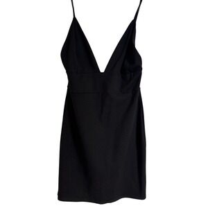 American Threads LBD, black, spaghetti strap, Vneck